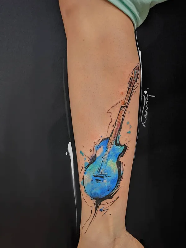 color watercolor Tatuaggio su forearm #52379 | Tatuatore Пушкина Елена