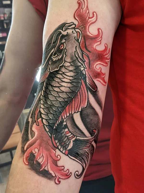 male color japanese татуировка на forearm #52385 | Тату мастер Дмитрий Филимоненко