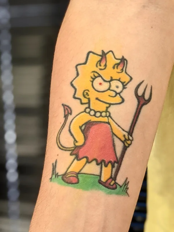 color cartoon татуировка на forearm #52386 | Тату мастер Дмитрий Филимоненко