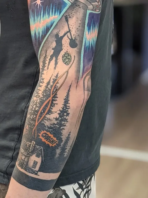 color illustrative татуировка на forearm #52392 | Тату мастер Дмитрий Филимоненко