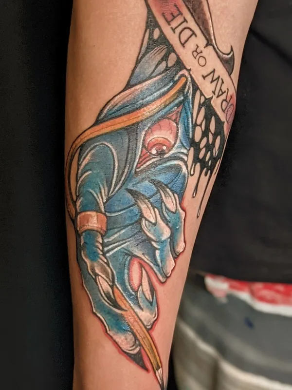 color illustrative татуировка на forearm #52389 | Тату мастер Дмитрий Филимоненко