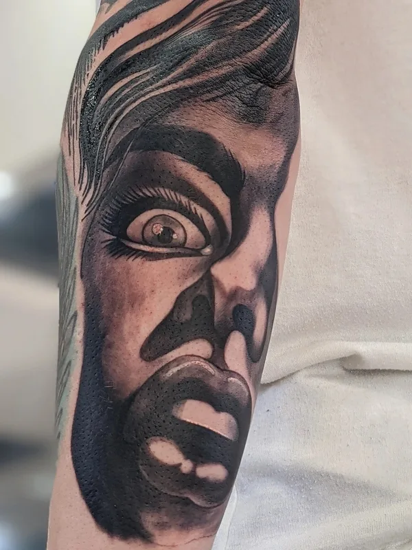black and grey black and grey татуировка на forearm #52390 | Тату мастер Дмитрий Филимоненко