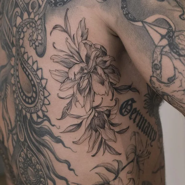 Feminine tattoo by Роман Итчев in Saint Petersburg