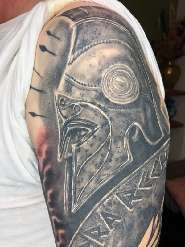 black and grey black and grey татуировка на upper arm #53316 | Тату мастер Guillermo Inksoul