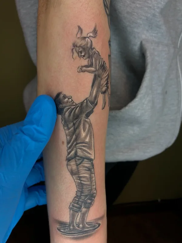 black and grey realism татуировка на forearm #53315 | Тату мастер Guillermo Inksoul