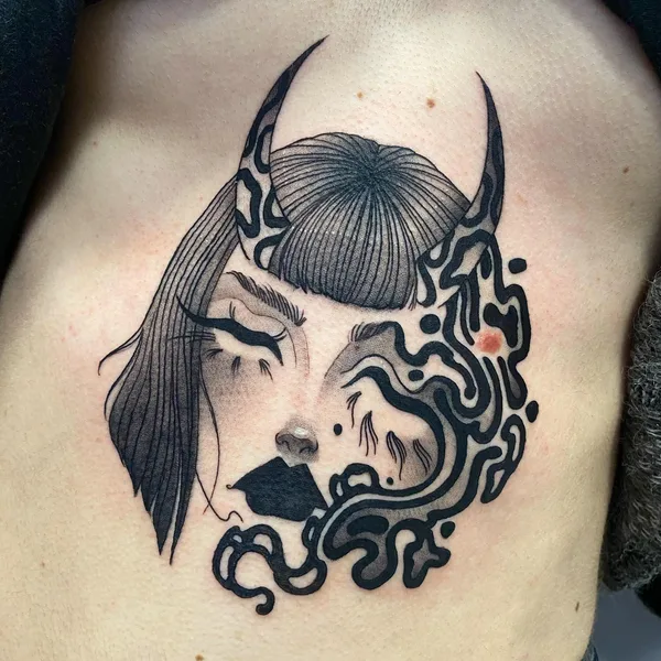Graphic tattoo by Skunkzzy in Alicante