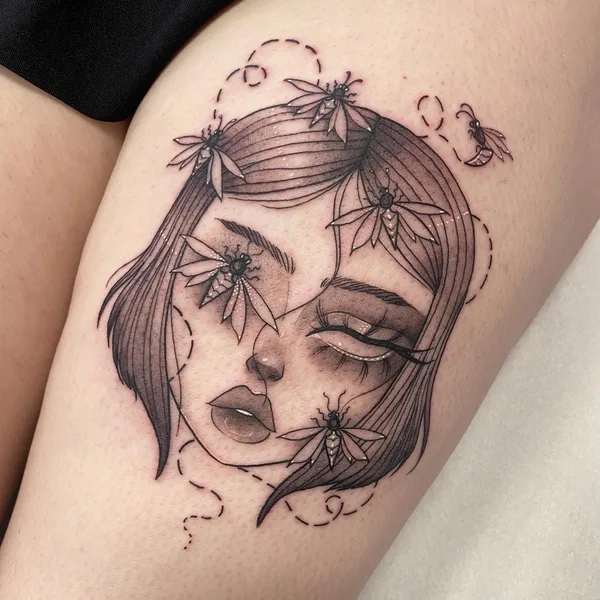 Graphic tattoo by Skunkzzy in Alicante
