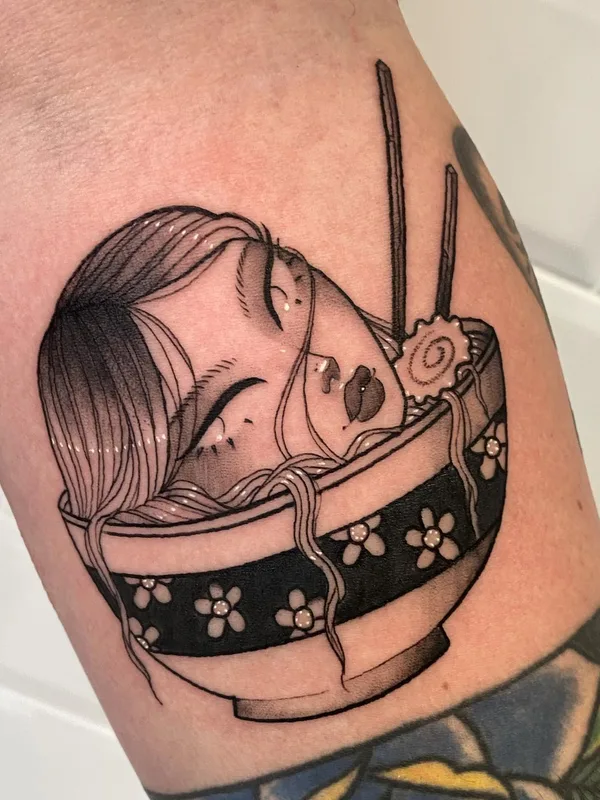 black and grey blackwork татуировка на forearm #65458 | Тату мастер Skunkzzy