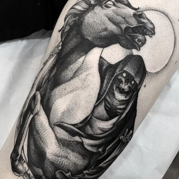 Dotwork tattoo by Planoc in São Paulo