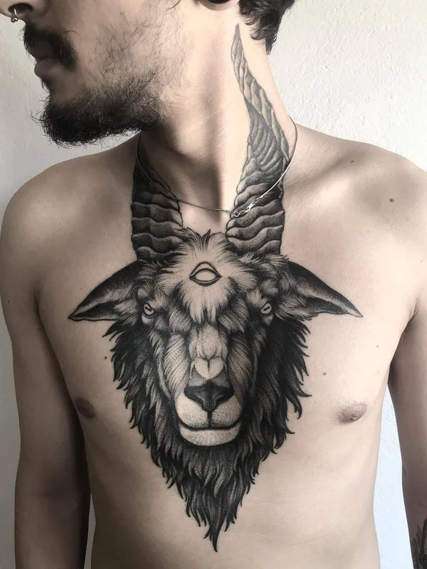 male black and grey black and grey Tatuagem em chest #31445 | Tatuador Planoc