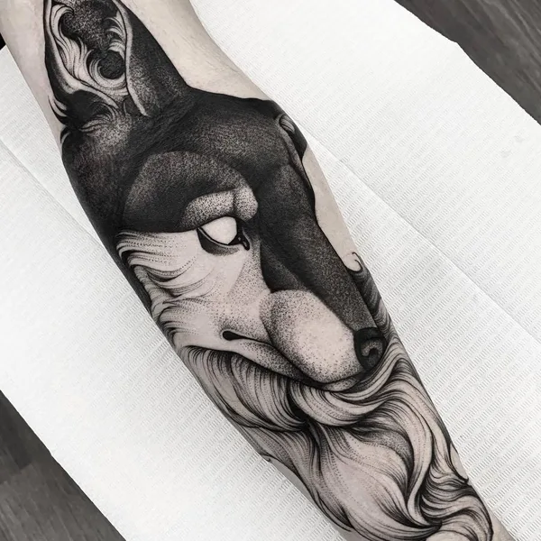 Dotwork tattoo by Planoc in São Paulo