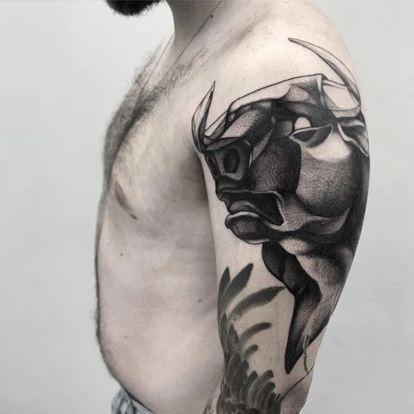 Dotwork tattoo by Planoc in São Paulo