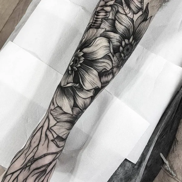 Dotwork tattoo by Planoc in São Paulo