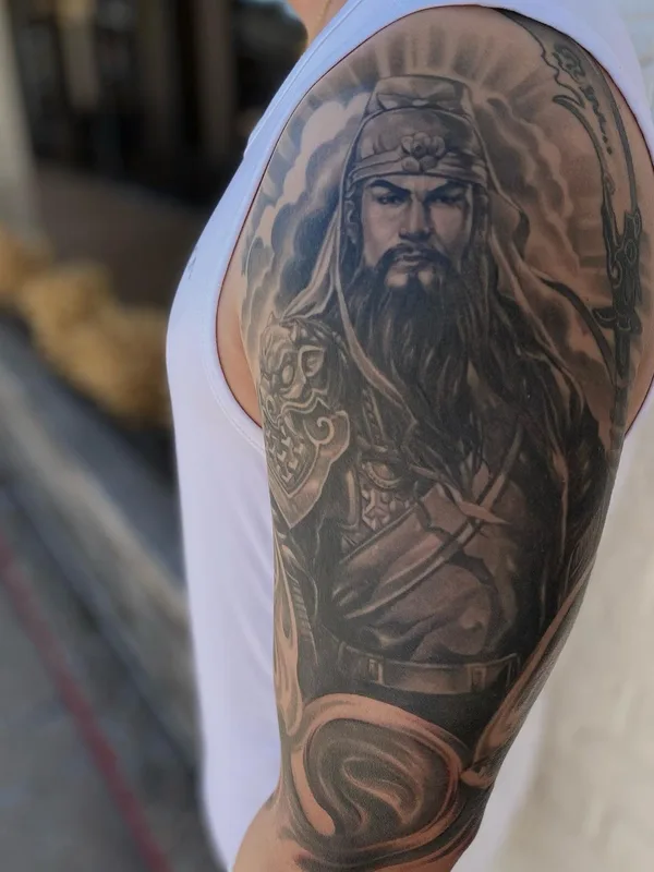 black and grey realism татуировка на full sleeve #57483 | Тату мастер  chrisb.tattoos