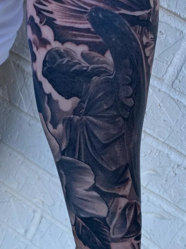 black and grey realism татуировка на forearm #57479 | Тату мастер  chrisb.tattoos