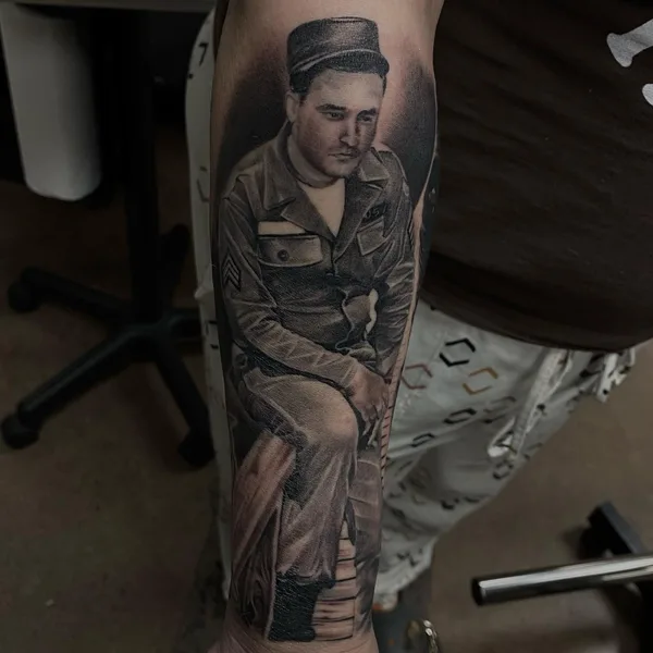 Portrait tattoo by  chrisb.tattoos in Oklahoma City