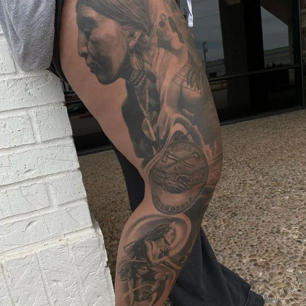 Portrait tattoo by  chrisb.tattoos in Oklahoma City
