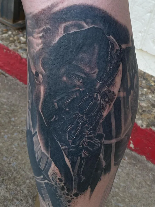 black and grey realism татуировка на calf #57481 | Тату мастер  chrisb.tattoos