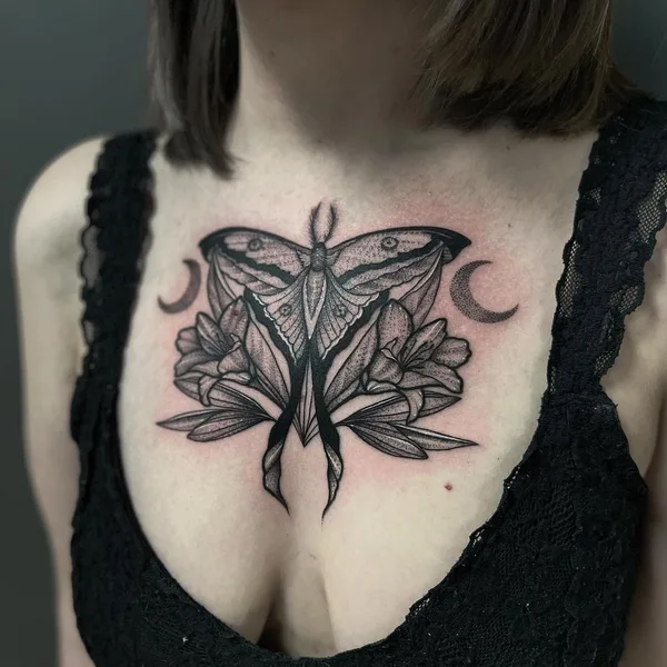 Graphic tattoo by Alex Barraza in Oklahoma City