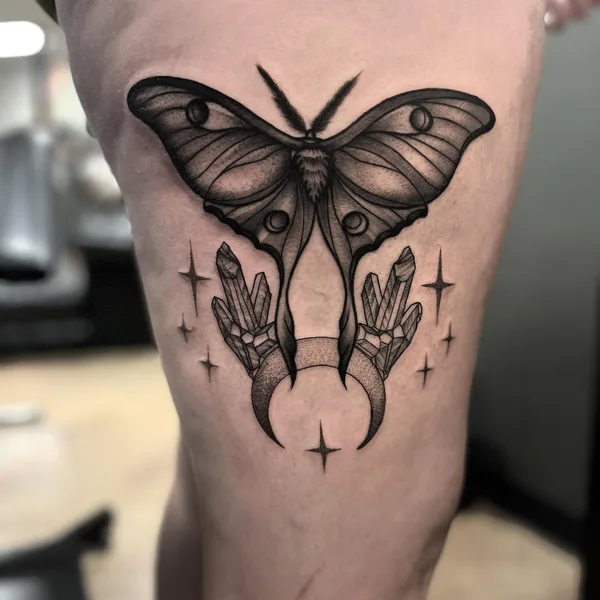 Graphic tattoo by Alex Barraza in Oklahoma City