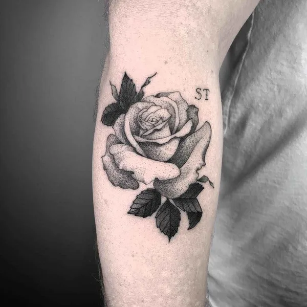 Dotwork tattoo by Nathan Kostechko in Los Angeles