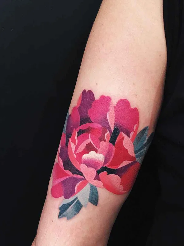 color watercolor tattoo on forearm #16441 | Tattoo Artist Sasha Unisex