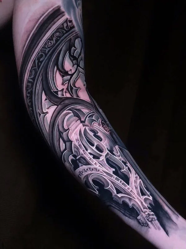 black and grey black and grey tattoo on forearm #32603 | Tattoo Artist Tomas Šaray