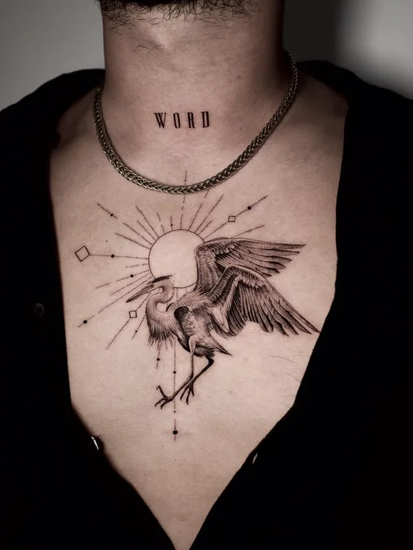 male black and grey blackwork татуировка на chest #37582 | Тату мастер Maxime Etienne
