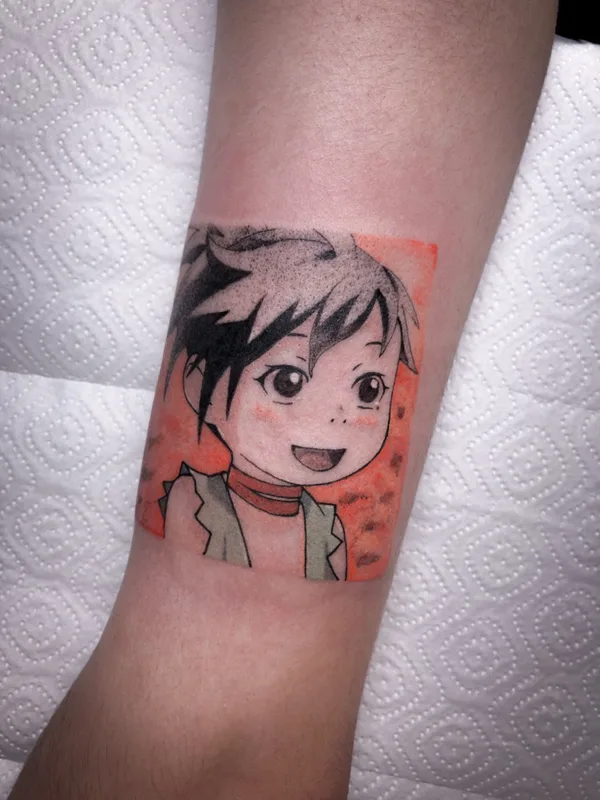 black and grey anime Tatuaggio su forearm #59260 | Tatuatore EKYS ONE