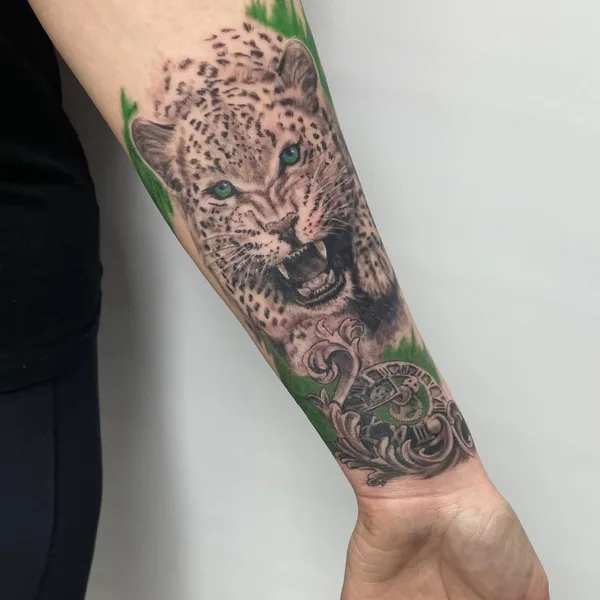 Trash Polka tattoo by Олег Иферов in Moscow