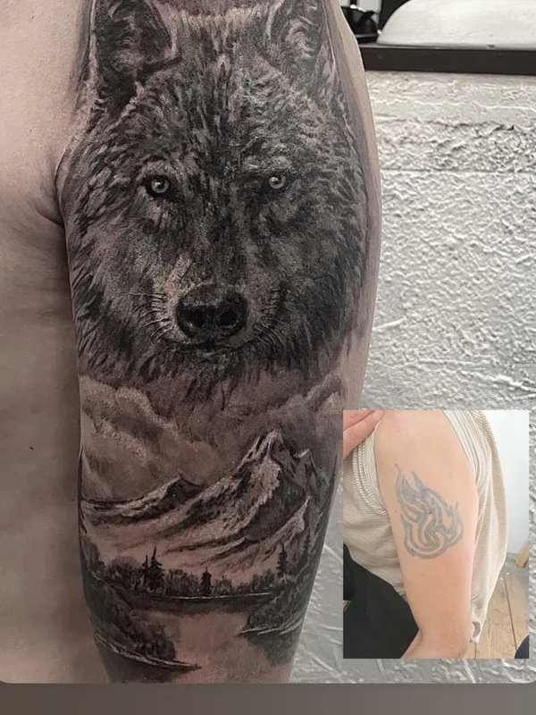 black and grey realism Tatuagem em full sleeve #73949 | Tatuador Олег Иферов