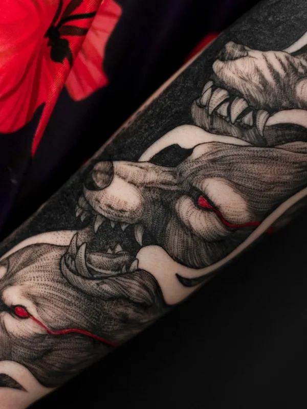 black and grey black and grey tattoo on forearm #46150 | Tattoo Artist Миша Тигл 
