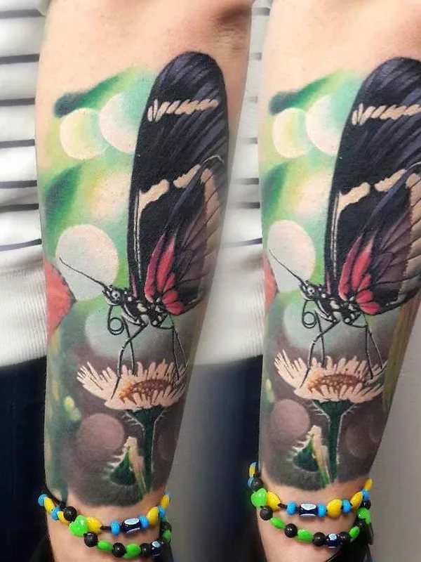 color realism tatouage sur forearm #19365 | Artiste tatoueur Дмитрий Горбунов