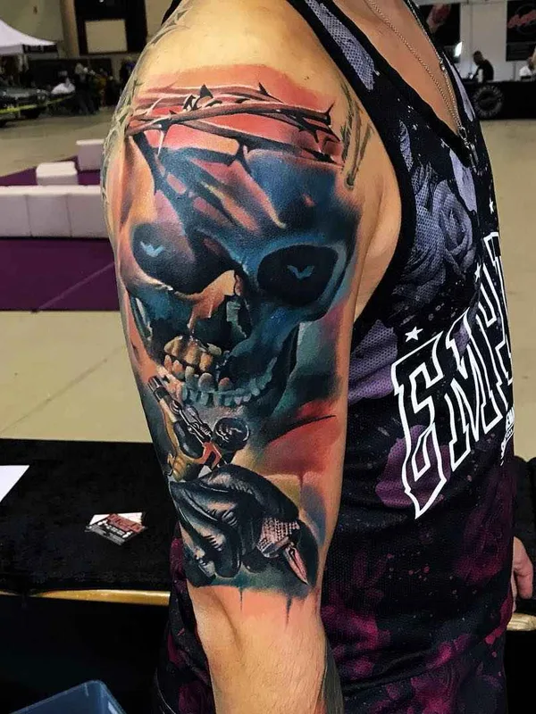 male color realism 纹身 在 full sleeve #16799 | 纹身师 Goran Micic