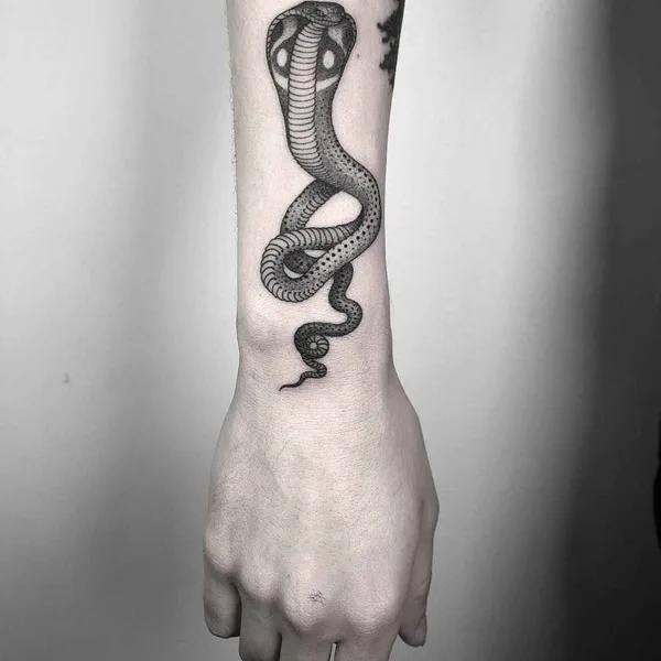 Dotwork tattoo by Nathan Kostechko in Los Angeles