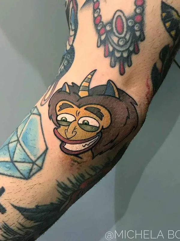 color cartoon tattoo on forearm #13996 | Tattoo Artist Michela Bottin