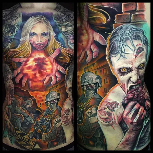 Author's Style tattoo by Julian Corpsepainter Siebert in Munich