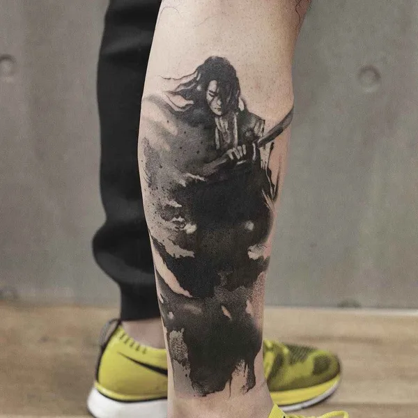 Акварель tattoo by Chen Jie in Beijing