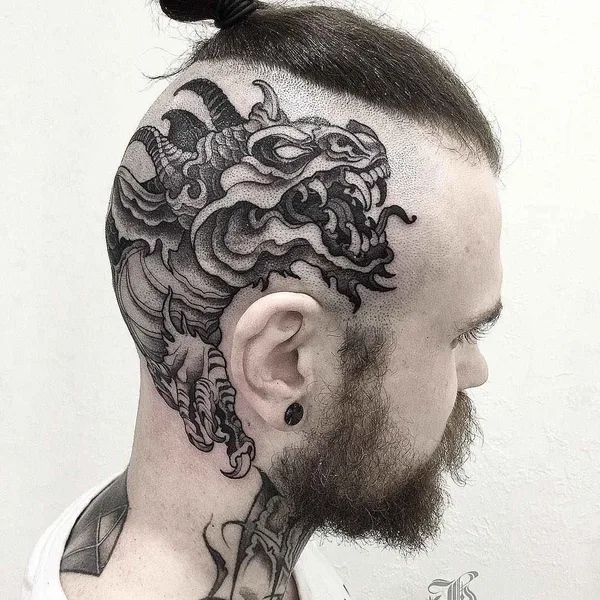 Dotwork tattoo by Кристина Дармаева in Saint Petersburg