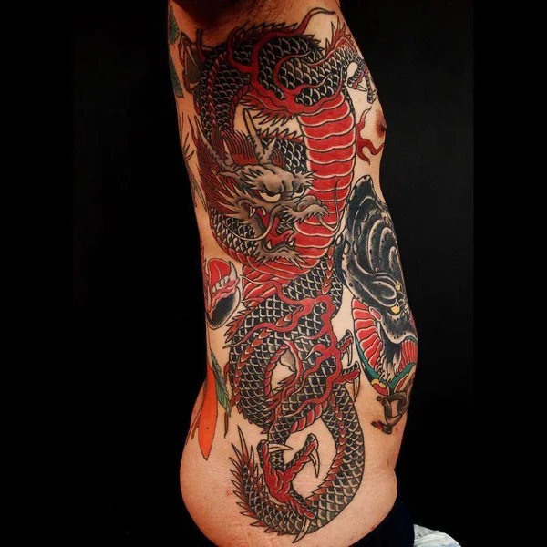 Traditional tattoo by Rg