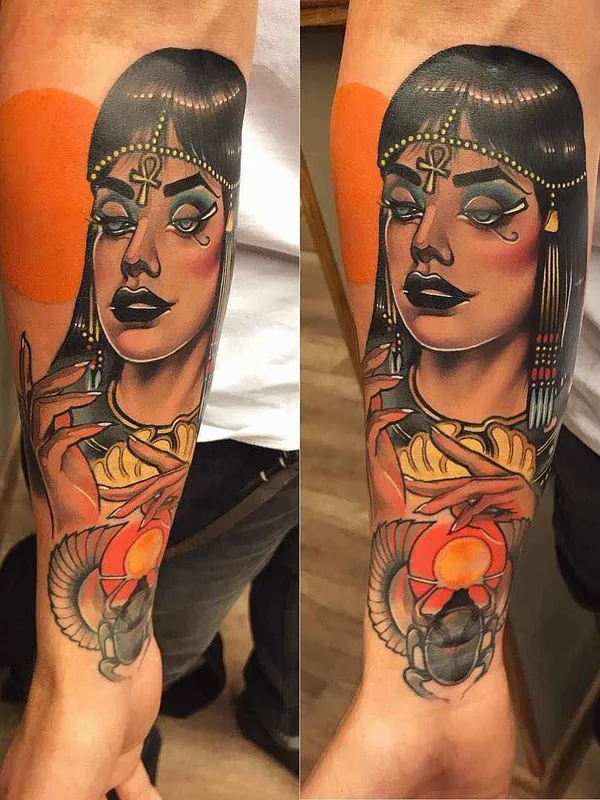 color neo traditional 纹身 在 forearm #13929 | 纹身师 Robi Pena