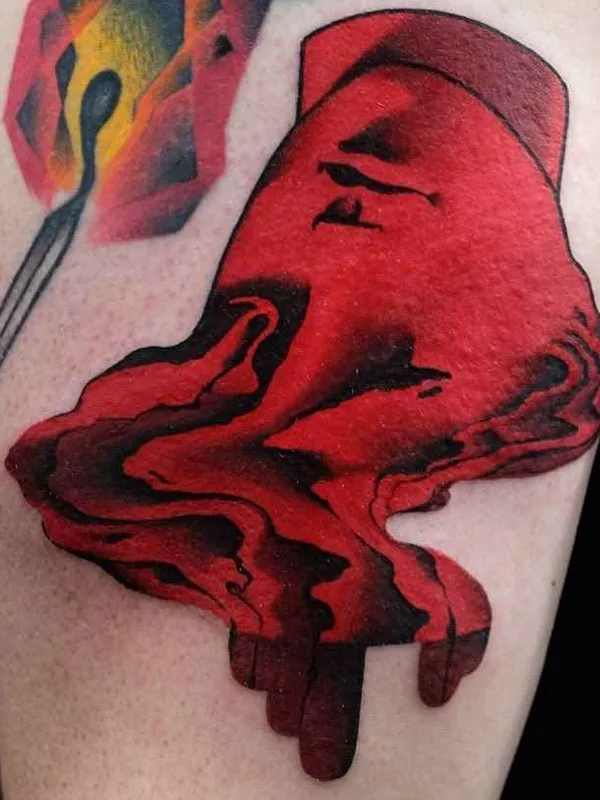 Graphic tattoo by Aleksy Marcinow in Warszawa