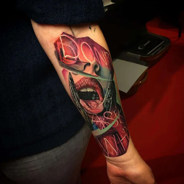 Surrealism tattoo by Christos Zorbas