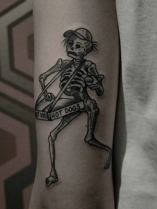 black and grey blackwork татуировка на forearm #14648 | Тату мастер Andrey Kichatov
