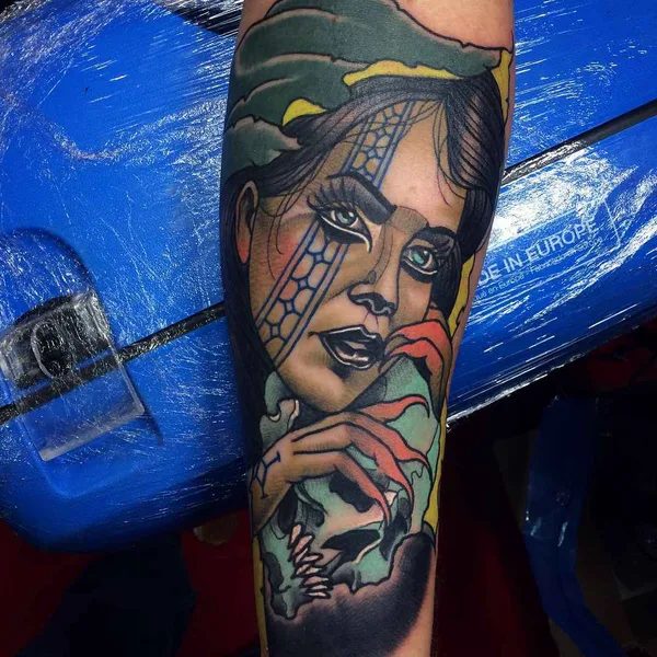 Нео традиционная tattoo by Bartosz Panas in Warszawa