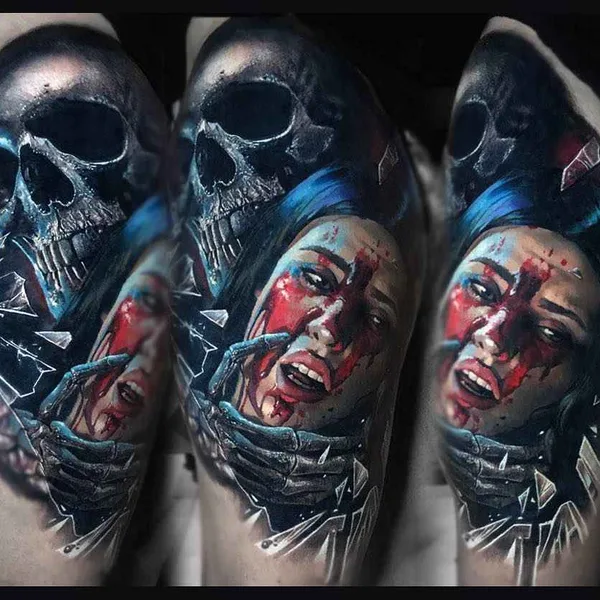 Portrait tattoo by Валентина Рябова in New York City