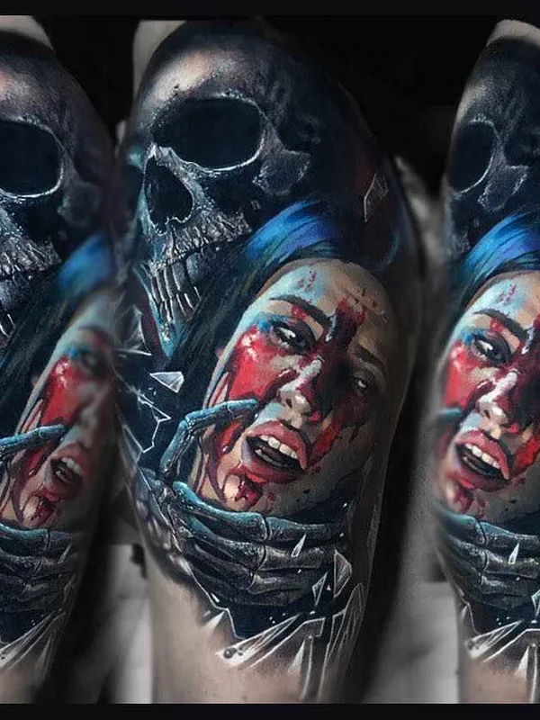 Portrait tattoo by Валентина Рябова in New York City