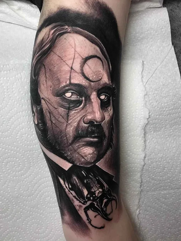 black and grey realism tatouage sur forearm #14425 | Artiste tatoueur Anrijs Straume