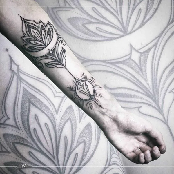 Dotwork tattoo by Анастасия Ятссон in Moscow