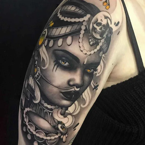 Neo Traditional tattoo by CRISTIAN CASAS in Santa Cruz de Tenerife